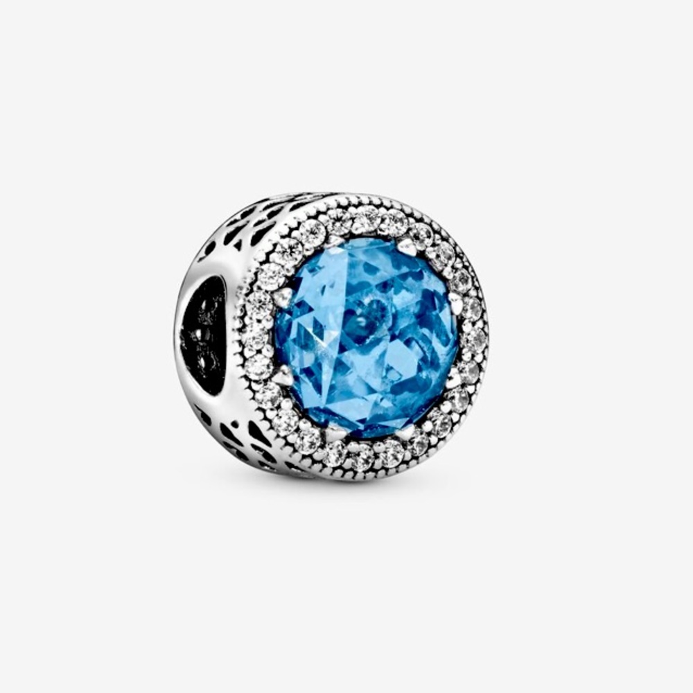 New STERLING SILVER S925 Sparkling Sky Blue